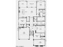 Detailed floorplan of home featuring 3 bedrooms, 3 bathrooms, flex room, and a 3-car garage at 16923 W Canterbury Dr, Surprise, AZ 85388
