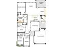 Well designed home floor plan featuring a courtyard, bedrooms, and an owner's retreat at 32497 N 135Th Dr, Peoria, AZ 85383