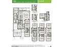 Detailed floor plan showcasing the layout of the 3-bedroom home with a flex room and 3-car tandem garage at 15656 W Mercer Ln, Surprise, AZ 85379
