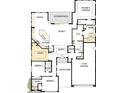 Detailed floor plan showcasing the layout of the home, including bedrooms, bathrooms, and living spaces at 20638 W Berridge Ln, Buckeye, AZ 85396