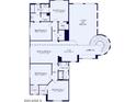 Second-floor plan featuring a bonus room, bedrooms, and bathroom, showcasing an open to below design at 26026 S 224Th Way, Queen Creek, AZ 85142