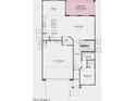Floor plan featuring an open-concept first floor with a kitchen, dining area, and great room, plus a two car garage at 10912 E Tiburon Ave, Mesa, AZ 85212