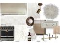 Kitchen design showcasing backsplash tile, a range, countertop, and cabinetry style with neutral tones at 4729 E Arcadia Ln, Phoenix, AZ 85018