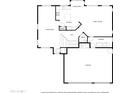 Layout of the first floor including living room, kitchen, dining area and garage at 6172 W Kerry Ln, Glendale, AZ 85308