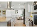 Bright kitchen with stainless steel appliances and a large island overlooking the living area at 7823 N Via Del Mundo --, Scottsdale, AZ 85258