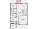 Detailed floor plan showcasing 3 bedrooms, 2 baths, kitchen, dining, patio, and a 2-car garage at 16683 W Hackamore Dr, Surprise, AZ 85387