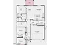 Open-concept floor plan showcasing the layout of the home, including the primary suite, bedrooms, and living spaces at 25164 N 167Th Ave, Surprise, AZ 85387