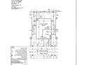 A plot plan of a house and property lines on a residential street, including a 2 car garage and porch at 25168 N 167Th Ave, Surprise, AZ 85387