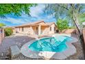 View of private pool with well maintained backyard at 16515 N 71St Dr, Peoria, AZ 85382