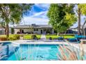 Backyard features a pool and a lush lawn at 3027 W Wescott Dr, Phoenix, AZ 85027