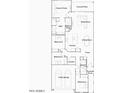 Detailed floor plan showcasing the layout of the home including the kitchen, bedrooms, and living spaces at 3238 E Outlaw Ln, San Tan Valley, AZ 85140