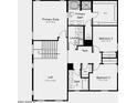 Upstairs floor plan features main bedroom, two additional bedrooms, a loft, and a conveniently located laundry room at 4064 E Ghost Flower Ln, San Tan Valley, AZ 85140