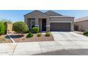 Inviting single-story home with a two car garage, manicured landscaping and walkway to the front door at 1919 W Plum Rd, Phoenix, AZ 85085