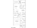 Detailed floor plan showcasing the layout with bedrooms, bathrooms, kitchen, and living spaces at 3255 E Baler Dr, San Tan Valley, AZ 85140