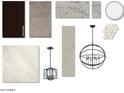 A curated selection of modern interior finishes for a stylish home design at 17564 W Adams St, Goodyear, AZ 85338