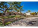 Suburban home with mature tree and a well-kept lawn, showcasing the property's idyllic setting at 1817 W Seldon Ln, Phoenix, AZ 85021