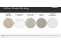 Samples of the Tawny Quartz kitchen countertops and porcelain floor tile available in the Artisan Design Package at 4784 S 232Nd Ln, Buckeye, AZ 85326