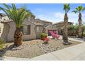 Beautiful home with desert landscaping, palm trees, and a vibrant blue sky at 4305 S Antonio --, Mesa, AZ 85212