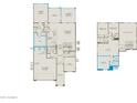 Detailed floor plan showcasing the layout of the home with the kitchen and gathering room highlighted at 21247 E Cattle Dr, Queen Creek, AZ 85142