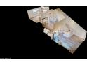 A 3D open concept space featuring hard surface flooring, with a living area that connects to a kitchen with modern appliances at 12445 N 21St Ave # 4, Phoenix, AZ 85029