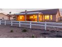 Spacious covered patio perfect for relaxing outdoors with great sunset views at 23717 N Mustang Way, Florence, AZ 85132