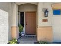 Close-up of a home's front door and address plaque at 32901 N Hidden Canyon Dr, San Tan Valley, AZ 85144