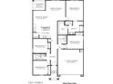 Detailed floor plan showcasing the layout of the house at 1320 W Kennedy Ave, Coolidge, AZ 85128