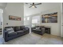 Bright living room boasts comfortable seating, modern decor, and a cozy fireplace at 154 W 5Th St # 212, Tempe, AZ 85281