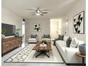 Stylishly furnished living room featuring modern décor, sleek furniture, and ample natural light at 344 E Jacaranda St, Mesa, AZ 85201