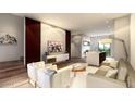 Bright living room featuring a modern design, sleek furniture, and an open layout to the kitchen at 4220 N 32Nd St # 2, Phoenix, AZ 85018