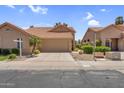 Single Gathering home with tile roof, desert landscaping, and attached two car garage at 9223 E Camino Del Santo --, Scottsdale, AZ 85260