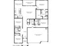 Detailed floor plan showcasing the layout of the home, including dimensions and room placements at 5865 E Axle Ln, San Tan Valley, AZ 85140
