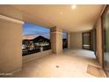 Enjoy breathtaking mountain views from this spacious balcony with tile flooring and neutral accents at 7175 E Camelback Rd # 902, Scottsdale, AZ 85251