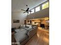 Spacious living room with vaulted ceilings and open concept floor plan has plenty of natural light at 3535 W Monte Cristo Ave # 129, Phoenix, AZ 85053
