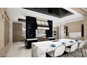 Luxury kitchen features marble counters, custom cabinets, and stainless-steel appliances at 25015 S 182Nd Pl, Gilbert, AZ 85298