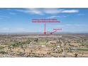 Aerial view of a neighborhood and a new battery manufacturing plant at 1036 E Magnum Rd, San Tan Valley, AZ 85140