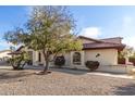 Charming home exterior featuring desert landscaping and a beautiful shade tree at 12899 W Pasadena Ave, Litchfield Park, AZ 85340