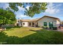 Spacious backyard featuring lush green lawn and partial shade, perfect for outdoor activities at 824 W Mesquite St, Gilbert, AZ 85233