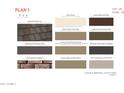 Exterior color and materials selection scheme with paint colors for stucco, trim, and other elements at 2469 W Rowel Rd, Phoenix, AZ 85085