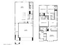 A detailed floor plan showing the layout of the home's first and second floors at 2476 W Rowel Rd, Phoenix, AZ 85085