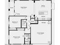 Detailed floor plan showcasing layout of the home, including bedrooms, kitchen, and living spaces at 9972 W Piccadilly Rd, Avondale, AZ 85392