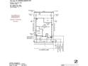 This site plan shows the property lines and dimensions of the house with garage and porch at 39514 N Kaden Ln, San Tan Valley, AZ 85140