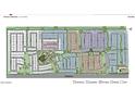 Community site map displaying neighborhood layout with amenities, various home models, and street configurations at 39604 N Kaden Ln, San Tan Valley, AZ 85140
