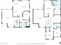 Floor plan illustrating the layout of the first and second floor of the home at 13625 W Peck Ct, Litchfield Park, AZ 85340