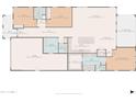 Detailed floor plan illustrating room dimensions and layout of the home at 10224 E Utah Ave, Mesa, AZ 85212