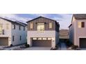 Charming two-story home with neutral color palette and modern architectural details at 2463 W Rowel Rd, Phoenix, AZ 85085
