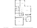 Detailed floor plan showcasing the layout of the home, including bedrooms, bathrooms, kitchen, and living spaces at 26017 W Maple Dr, Buckeye, AZ 85396