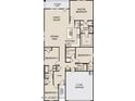 Detailed floorplan showcasing the layout of this four-bedroom home including the kitchen and Primary suite at 2025 E Bucking Bronco Dr, San Tan Valley, AZ 85140
