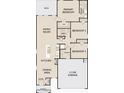 Detailed floorplan showcasing the layout of the home, including the primary suite, three bedrooms, and a two-car garage at 3936 E San Jose St, San Tan Valley, AZ 85143