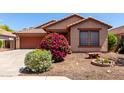 Inviting front yard featuring vibrant landscaping and a charming desert-scape design at 12838 W Desert Mirage Dr, Peoria, AZ 85383